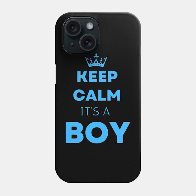 Ceep calm its a boy gift Ahoy it's a boy & "new dad gift" "it's a boy pregnancy" newborn, dad of boy gift Phone Case by Maroon55