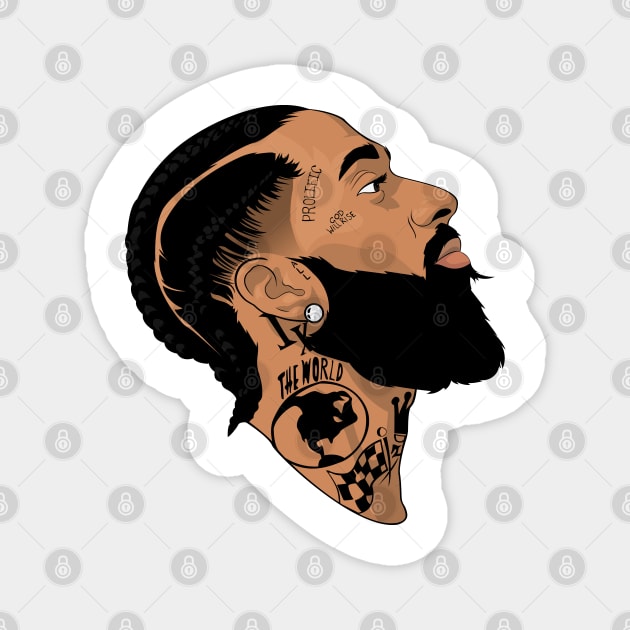 Nipsey Hussle Magnet by leondesignsau