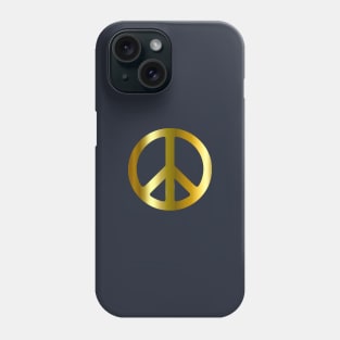 Solid gold World Peace Art Graffiti Activist Phone Case