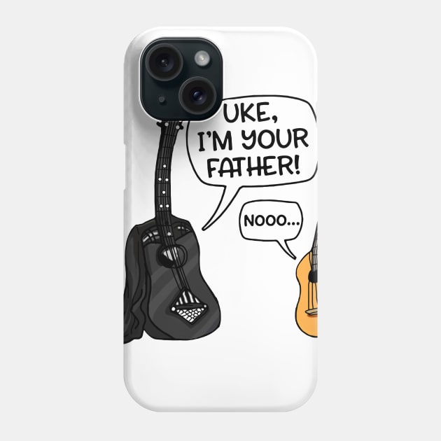 Uke I'm Your Father Funny Guitar Phone Case by ValentinkapngTee