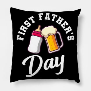 First Father's Day First Dad's Day Gift Pillow