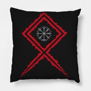 Vikings Norse Mythology Compass Pagan Asatru Magical Rune Pillow