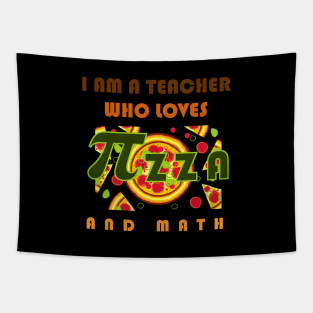 I am a teacher who loves pizza and math Tapestry