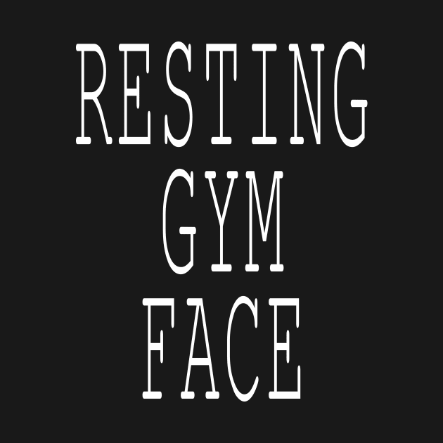 Resting gym face by sunima