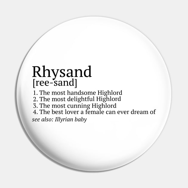 Rhysand Pronunciation Pin by baranskini