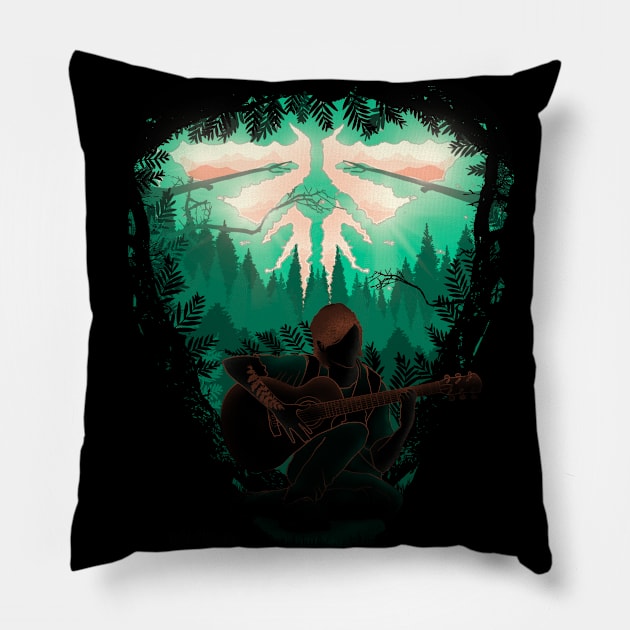 Firefly Landscape Pillow by Donnie