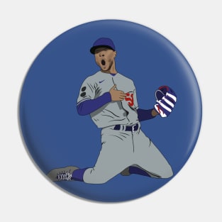 Mookie Betts Game Winning Catch Los Angeles Baseball Pin