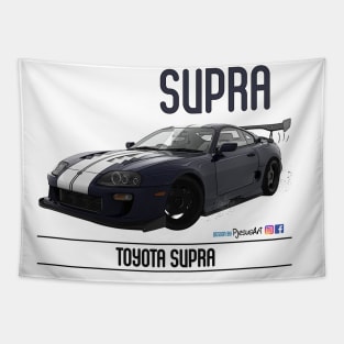 Supra Time Attack Blue Stripe Tapestry