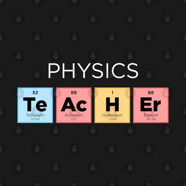 Physics Teacher Periodic Table - Color by Briansmith84