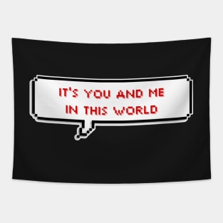 It's you and me in this world - Bite me - Enhypen Tapestry