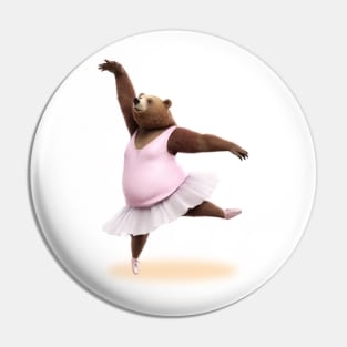 Chubby Bear Ballerina Pin