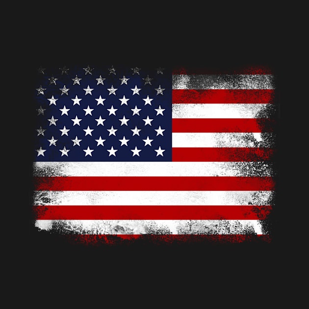 US flag isolated by psychoshadow