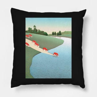 guy billout - guy billout cows Pillow