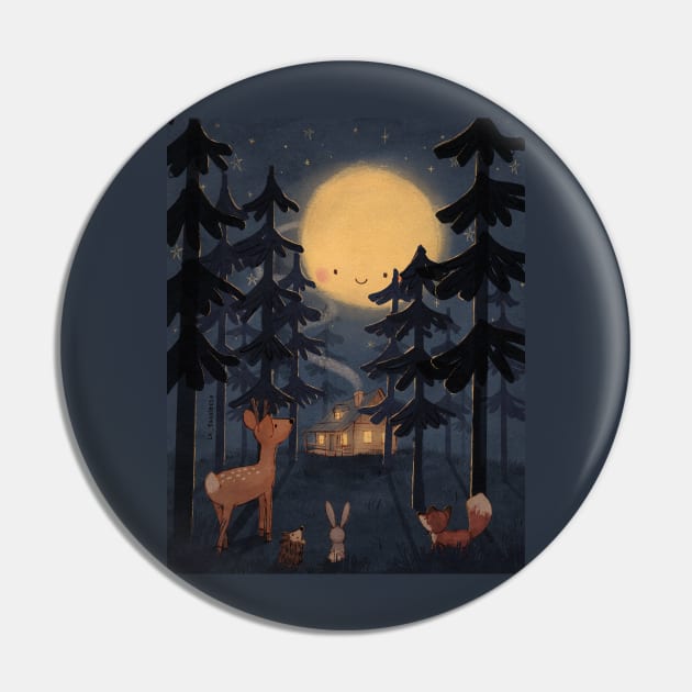 Forest night Pin by LeFacciotte