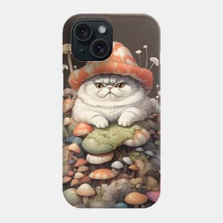Feline Forest Fungi: Whimsical Adventures of Cats and Mushrooms Phone Case