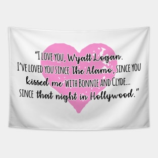 I Love You Wyatt Logan Tapestry