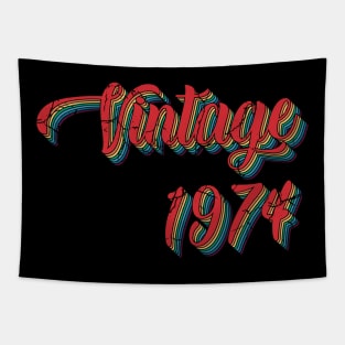 Vintage 1974 Retro Classic Groovy 70's 50th Birthday Tapestry