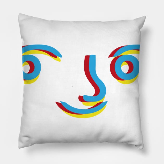 lenny face Pillow by aidsch