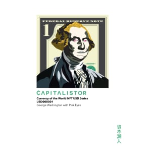 USD000001 - George Washington with Pink Eyes T-Shirt