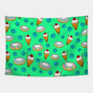 Cute cats and delicious desserts Tapestry