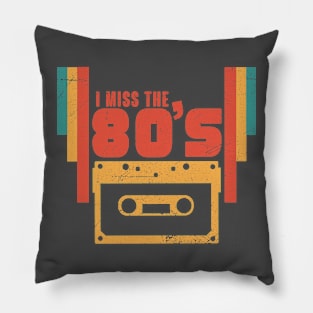 I miss the 80s retro vintage gift idea Pillow