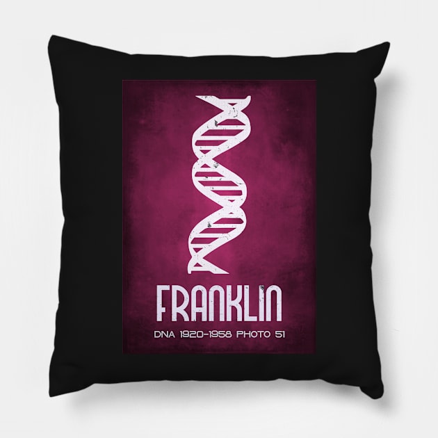 Rosalind Franklin Photo 51 DNA Crystallisation Pillow by labstud