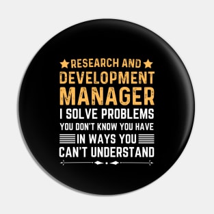 Vintage Assistant research and development manager Pin