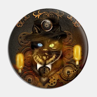 SteamPunk Cat Pin