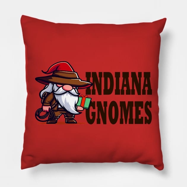 Indiana Gnomes Pillow by TeeHeeFun