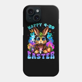Happy 420 Easter Funny Smoking Easter Bunny Phone Case
