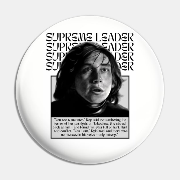 Kylo Ren the Supreme Leader Pin by fiatluxillust