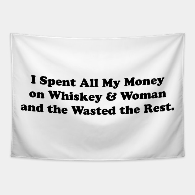 Whiskey & Women Tapestry by TheCosmicTradingPost