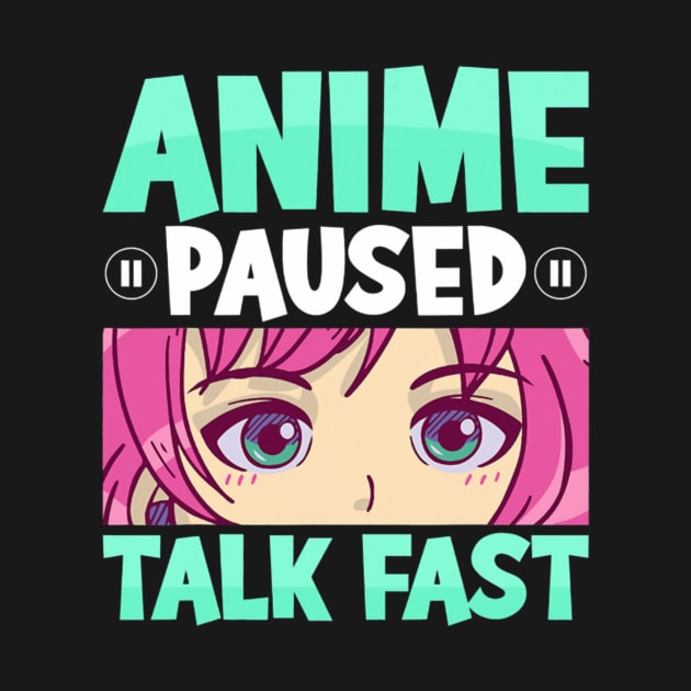 Anime Paused Talk Fast Kawaii Anime Girl Manga by FogHaland86