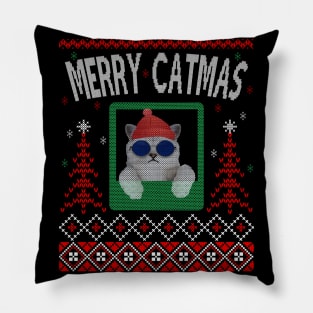 Merry catmas Pillow