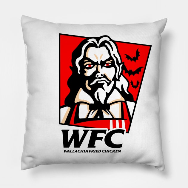 Wallachia Fried Chicken Pillow by demonigote