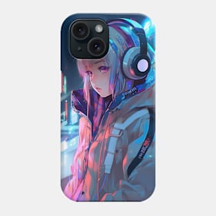 Cyber Futuristic Girl - Anime Wallpaper Phone Case