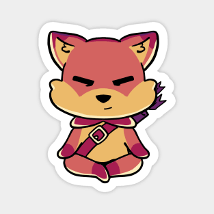 D&D Ranger Druid Class Kawaii Fox T-Shirt Magnet