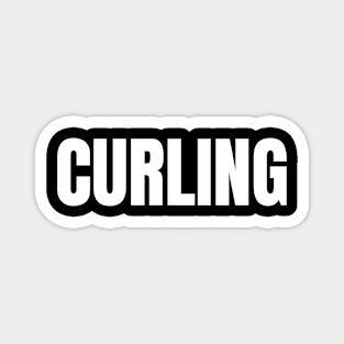 Curling Word - Simple Bold Text Magnet