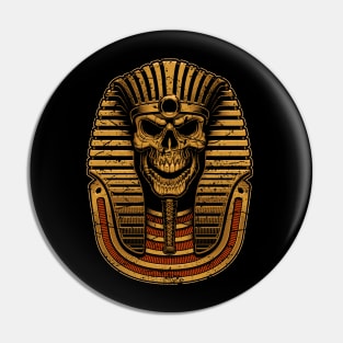 Golden Pharaoh Skull Pin