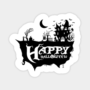 Happy Halloween 1 Black Version Magnet