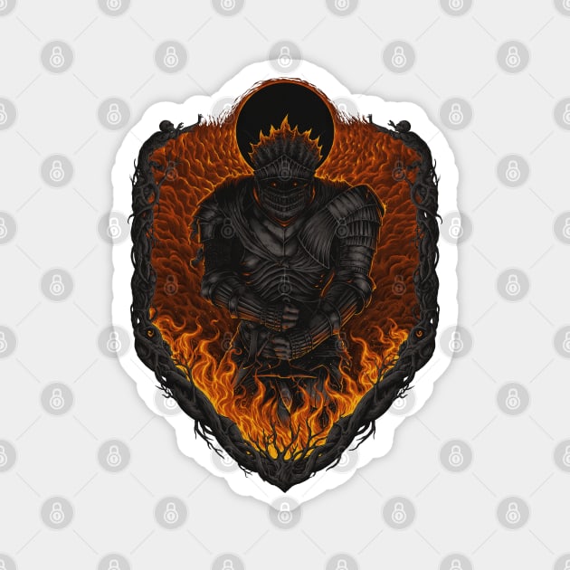 Dark Souls - SOUL OF CINDER Magnet by d.legoshin.art