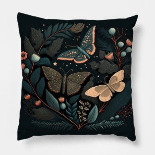 Cottagecore Beauty | Moths and Butterflies Pillow