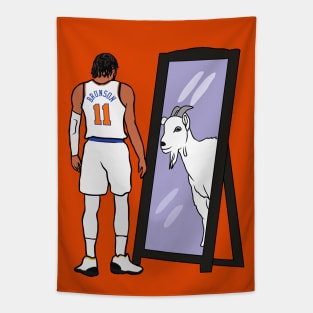 Jalen Brunson Mirror GOAT Tapestry