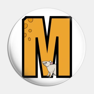 letter M logo Pin