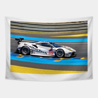 Ferrari 488 GTE no62 24 Hours of Le mans 2017 Tapestry