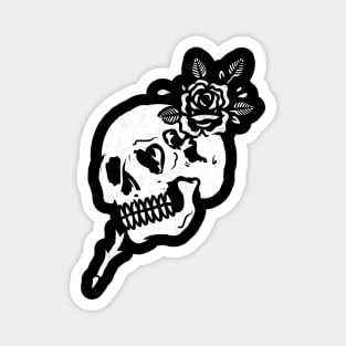 Rose Skull Magnet