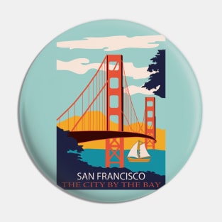 San Francisco Poster Art Pin