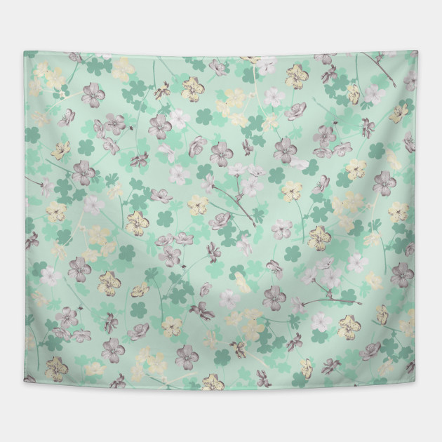Blossom Fresh Like Mint Minty Blossom Seamless Pattern