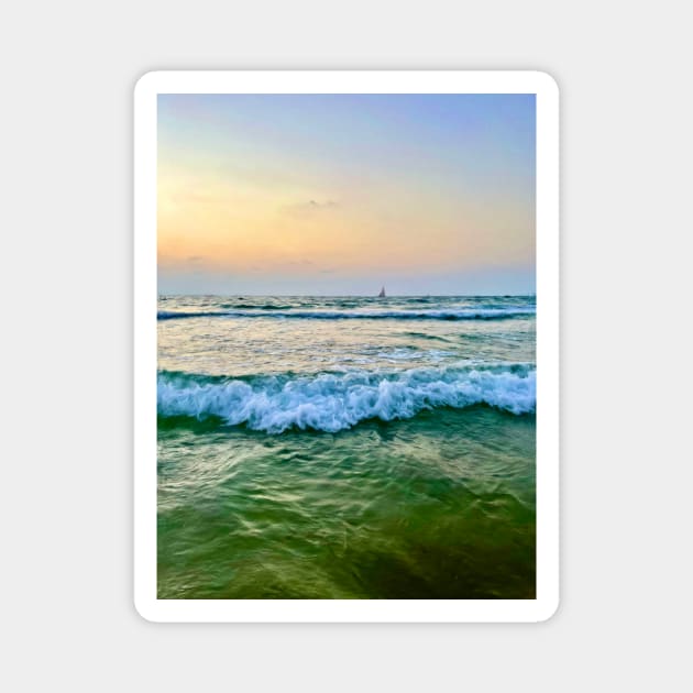 Sailboat on the Horizon Magnet by Pamela Storch