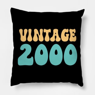 birthday vintage 2000 Pillow